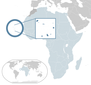 Bron: "Location Cape Verde AU Africa" by Alvaro1984 18 - Own work. Licensed under Public Domain via Wikimedia Commons.